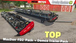 FS25 | MacDon FD2 Pack + Demco Trailer Pack - Farming Simulator 25 Mods Review 2K