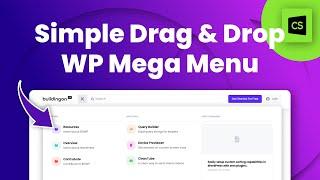 Easy WordPress Drag and Drop Mega Menu! - Cornerstone Builder