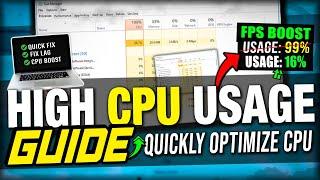 How To Fix 100% CPU For Gaming & Performance | Boost FPS & Fix High CPU Usage In 2021