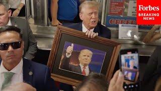 BREAKING NEWS: Trump Visits Famous Philly Cheesesteak Restaurant Before Philadelphia Campaign Rally