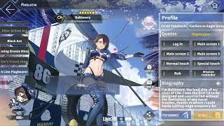 Azur Lane: USS Baltimore L2D Skin Talk & Move (Finish Line Flagbearer)