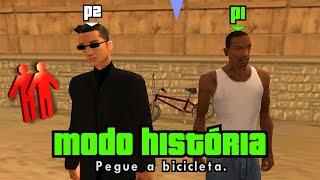 JOGANDO DE 2 O MODO HISTÓRIA DO GTA SAN ANDREAS