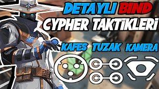 VALORANT CYPHER TAKTİKLERİ BIND - TUZAK/KAFES/KAMERA/ONE WAY