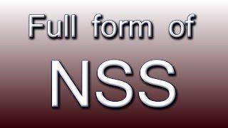 Full form of NSS