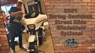 Exploring the 3 Windshield Options for the 2024 Harley-Davidson Street Glide!