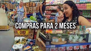 COMPRAS PARA DOIS MESES DA MINHA MÃE| VLOG NO MERCADO ATACADÃO- Aline Gomes