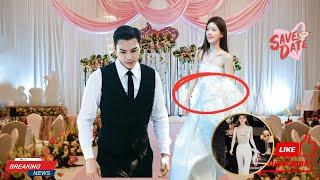 Zhao Lusi and William Chan's Wedding Photos Reveal Her Tiny Waist and His Tight Embrace.