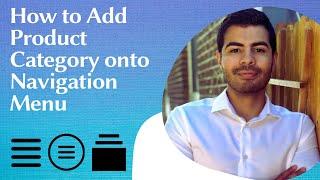 How to add product category onto navigation menu