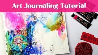 Art Journal with Me - use an Artist Trading Coin as your Focal Point