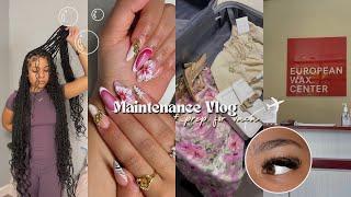 Maintenance Week Vlog + Prep For Vacay ( Nails, Toes, Lashes, Eyebrows, Packing, Wax, Hair & more