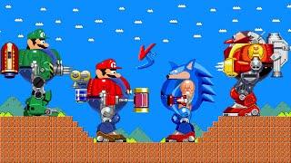 Mario vs Sonic Calamity: Battle Robo in Super Mario Bros.