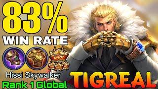 83% Win Rate Tigreal MVP Tank - Top 1 Global Tigreal by Hissi Skywalker - Mobile Legends