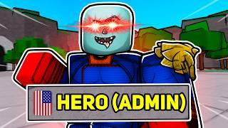 They added a ADMIN HOMELANDER MOVESET to Roblox Realm Rampage