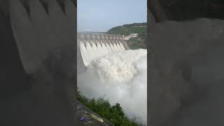 Srisailam Dam Gates Opened | Amazing View #rainvlogs #srisailamdam #srisailamtrip #shorts #rain