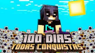 SOBREVIVI 100 DIAS CONSEGUINDO TODAS AS CONQUISTAS DO MINECRAFT HARDCORE - O FILME