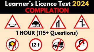 1 HOUR of HARD Learner's License Test Questions - Can You Pass? -2024. (Real Test)| 115+ Questions