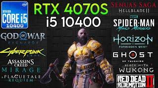 RTX 4070 Super + i5 10400 & 16GB Ram - Test In 10 Games In 2024 !