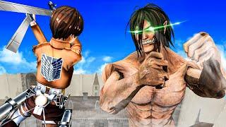 Getting Punched by Titans in this SUPER Realistic Attack on Titan Game