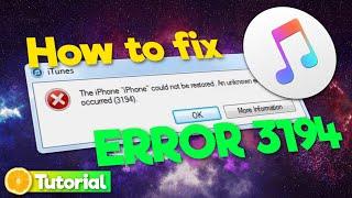How to fix iTunes Error 3194 on Windows 10/8/7 (Tutorial | 2021)