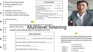 MULTILEVEL FULL LISTENING #ieltstips