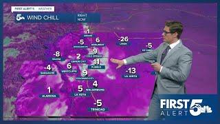 More arctic cold Wednesday in southern Colorado ahead of next system