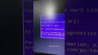 Hard Disk Error in HP PC #shorts #harddisk #harddiskerror