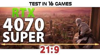 RTX 4070 SUPER - 21:9 // Test in 16 Games | 3440x1440