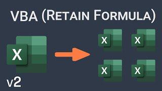 How To Split An Excel File Into Multiple Files Using VBA (Formula Retained) | Excel Automation