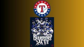 Texas Rangers 2023 World Series Champions - "We Are the Champions" Queen