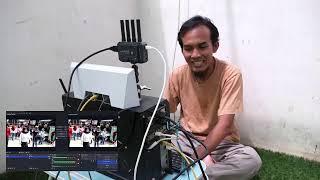 Monitoring Live Ngarak Operator Dirumah saja Pakai Modem Bonding Encoder