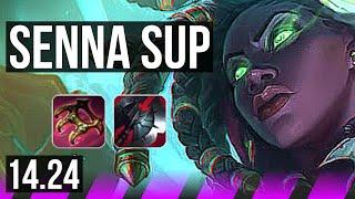 SENNA & Lux vs TAHM KENCH & Vel'Koz (SUP) | NA Grandmaster | 14.24