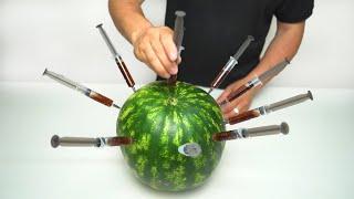 Experiment : Watermelon vs Coca Cola - MrTinkerer