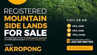 MOUNTAIN LANDS FOR SALE IN GHANA  / THE ONLY TRUSTED REALTY TO BUY LAND IN GHANA