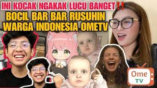NGAKAK LUCU BANGET‼️BOCIL BAR BAR RUSUHIN WARGA INDONESIA DI OMETV|REACTION