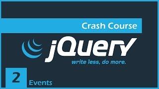 jQuery Crash Course [2] - Events