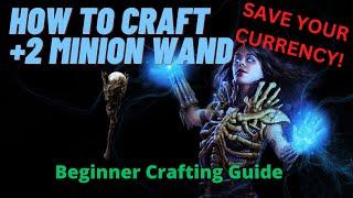 Path of Exile Crafting Guide - +2 Minion Skill Gem Convoking Wand - Beginner Guide - Craft of Exile