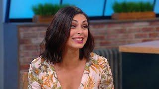 Morena Baccarin Spills Literally Everything She Can on "Deadpool 2"