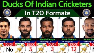 Most Ducks Of Indian Cricketers In T20 Cricket | Duck In Cricket |