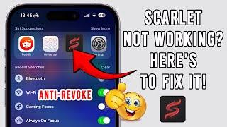 How to Fix Scarlet Not Working Unable to Verify | No Revoke
