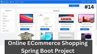 #14 Online Ecommerce Spring Boot User Registration module| Shopping Cart Spring Boot Project