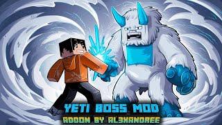 New Boss Mod Showcase MCPE - Yeti Boss Add-On (Survival Support) | MCPE Mod and Add-On