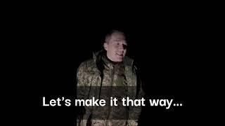 Ukrainian soldier sends message to Russian invaders.Night of 25.02.2022 English Subtitle