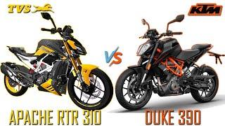 Tvs Apache Rtr 310 VS Ktm Duke 390 - Quick Comparison