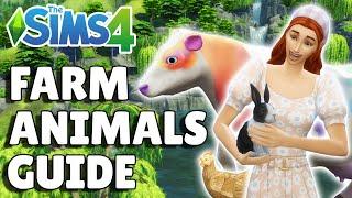 Complete Farm Animals Guide [Birds, Rabbits, Chickens, Cows, Llamas] | The Sims 4 Cottage Living