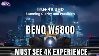 BenQ 4K W5800: Superior Color Accuracy & Brightness for Large Screen Viewing