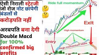 प्रॉफिट गारंटी अरबपति डबल MACD स्ट्रेटेजी|MACD no loss strategy, confirm profit forex, option buying