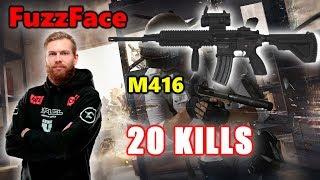 Faze FuzzFace - 20 KILLS - M416 - SOLO vs SQUADS - PUBG
