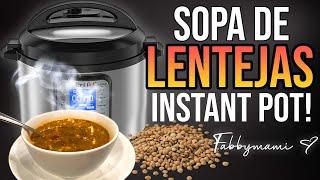 CÓMO USAR LA INSTANT POT PARA COCER LENTEJAS (LAS MEJORES LENTEJAS DEL MUNDO EN LA INSTANT POT!