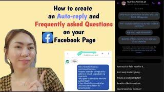 How to create an Instant Reply or Frequently Asked Questions on your Facebook Page (Auto-Reply)