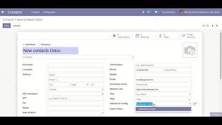 Contact Import Export Odoo